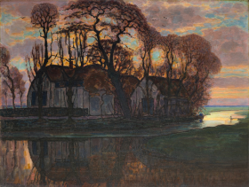 Farm Near Duivendrecht, in the Evening 1916