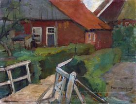 Farm Building with Bridge