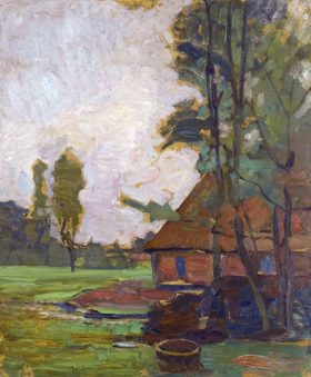 Farm Building and Well