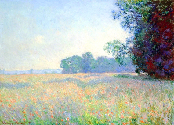 Champ D’avoine (Oat Field), 1890 by Claude Monet, oil painting reproduction on canvas Champ D'avoine (Oat Field), 1890
