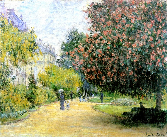 Parc Monceau, 1876 by Claude Monet, oil painting reproduction on canvas Parc Monceau, 1876