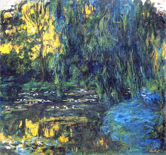 Weeping Willow and Water-Lily Pond (Detail), 1916-19