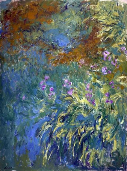 Irises By the Pond