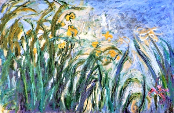 Yellow Irises and Malva, 1914-17