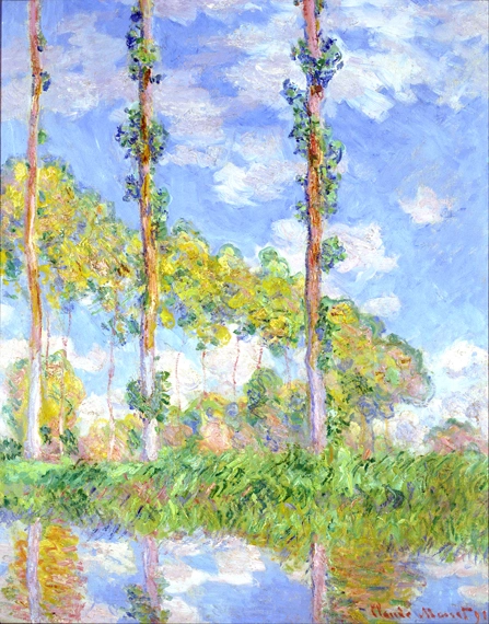 Three Trees In Summer, 1891 by Claude Monet, oil painting reproduction on canvas Three Trees In Summer, 1891