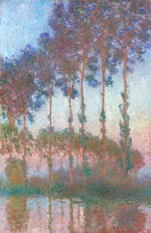 Poplars On the Banks of the River Epte In the Morning Twilight, 1891