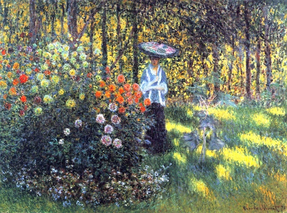 Woman With A Parasol In the Garden In Argenteuil, 1875