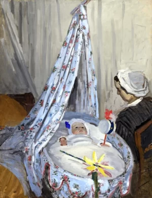 The Cradle - Camille With the Artist's Son Jean