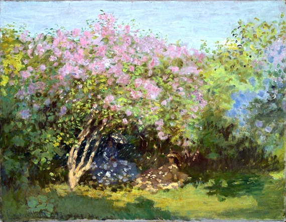 Lilac In the Sun by Claude Monet, oil painting reproduction on canvas Lilac In the Sun