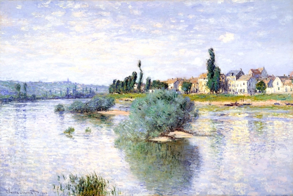The Seine at Lavacourt by Claude Monet, oil painting reproduction on canvas The Seine at Lavacourt