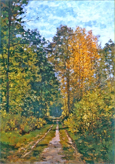 Path In the Forest by Claude Monet, oil painting reproduction on canvas Path In the Forest
