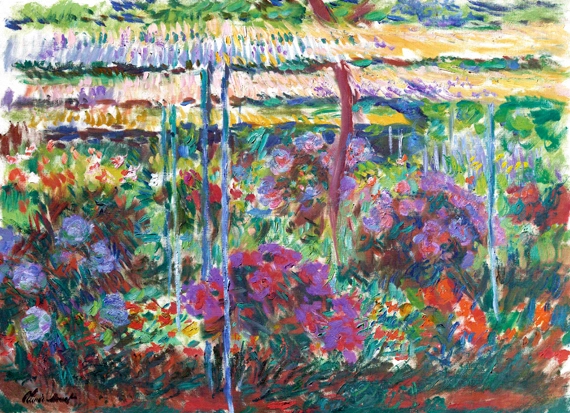 Peonies-1887 by Claude Monet, oil painting reproduction on canvas Peonies-1887