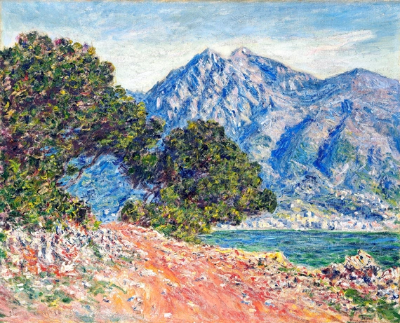 Cap Martin, 1884 by Claude Monet, oil painting reproduction on canvas Cap Martin, 1884