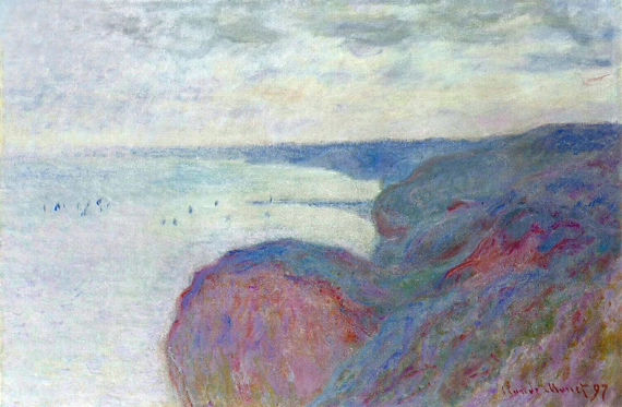 Cliff near Dieppe, Overcast Skies, 1897