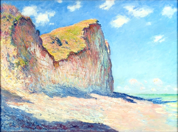 Cliffs near Pourville, 1882 by Claude Monet, oil painting reproduction on canvas Cliffs near Pourville, 1882