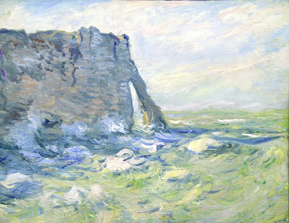 Cliffs of the Porte D'aval, Grey Weather, 1883