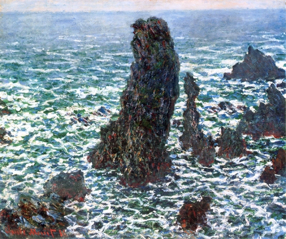 The 'Pyramids' of Port Coton, Belle-Ile-En-Mer, 1886