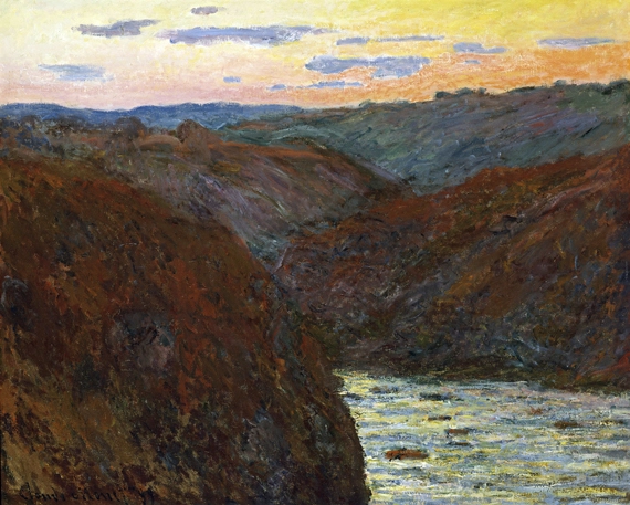 La Creuse, Sunset by Claude Monet, oil painting reproduction on canvas La Creuse, Sunset