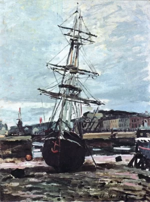 Gestrandetes Boot In Fecamp, 1868