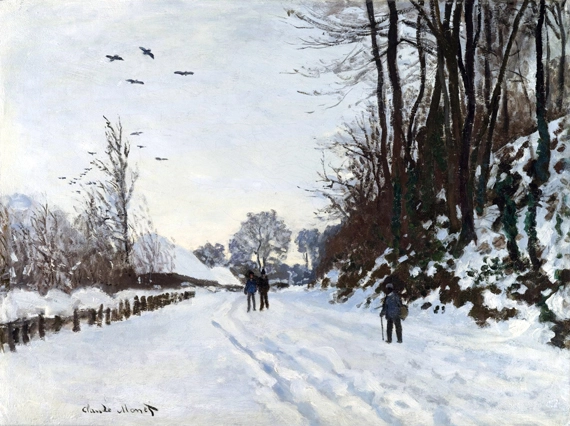 La Route De La Ferme Saint-Siméon En Hiver