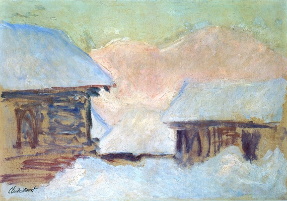 Norway, Houses Under the Snow, 1895