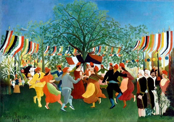 A Centennial of Independence by Henri Rousseau, oil painting reproduction on canvas A Centennial of Independence