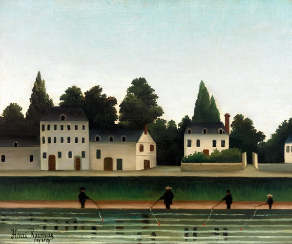 Landscape and Four Fisherman