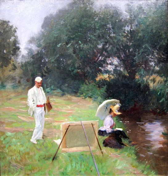 Dennis Miller Bunker Painting at Calcot 1888