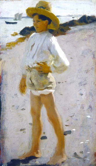 Young Boy on the Beach 1877