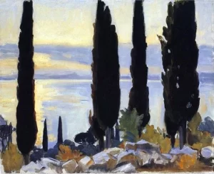 Cypress Trees at San Vigilio 1913