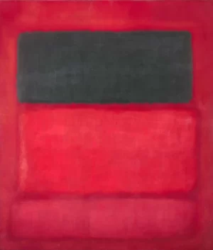 Black Over Reds (Black On Red)