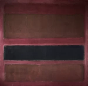 No. 18 (Brown And Black On Plum