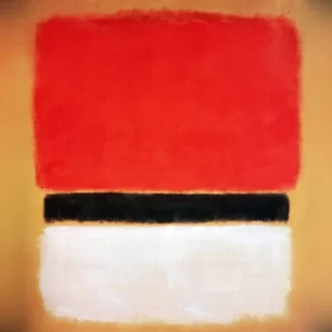 Untitled (Red, Black, White On Yellow)