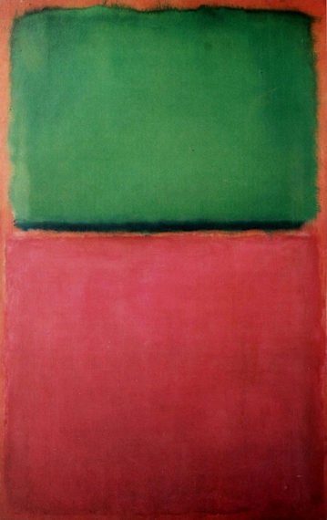 Untitled (Green, Red On Orange) – 1951 by Mark Rothko (Inspired by), oil painting reproduction on canvas Untitled (Green, Red On Orange) - 1951