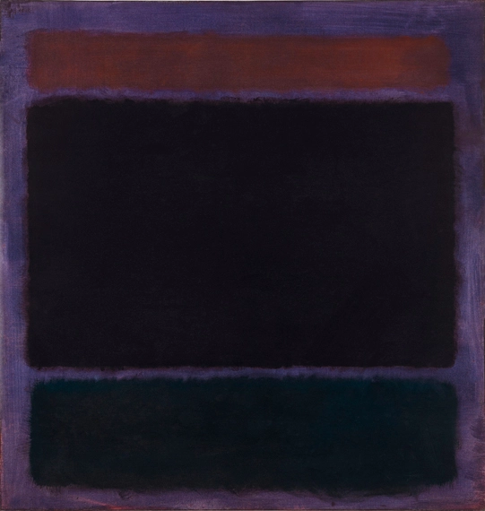 Untitled (Rust, Blacks On Plum) by Mark Rothko (Inspired by), oil painting reproduction on canvas Untitled (Rust, Blacks On Plum)