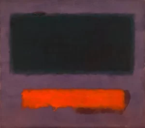 No. 8 Grey, Orange On Maroon