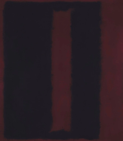 Black On Maroon by Mark Rothko (Inspired by), oil painting reproduction on canvas Black On Maroon