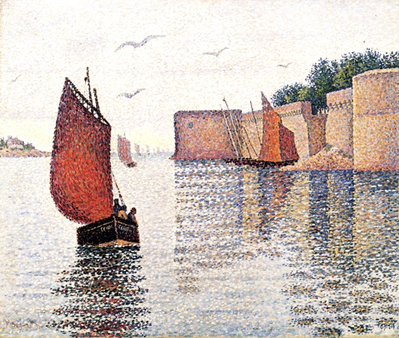Concarneau Sardine Boat And The Old City