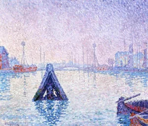 The Port At Vlissingen, Boats And Lighthouses
