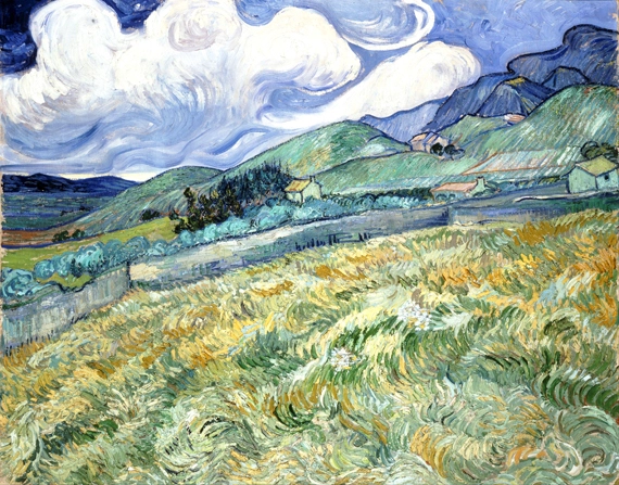 Mountainous Landscape Behind Saint-Paul Hospital
