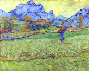 Wheat Fields In A Mountainous Landscape