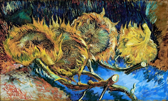 Four Sunflowers Gone To Seed 1887