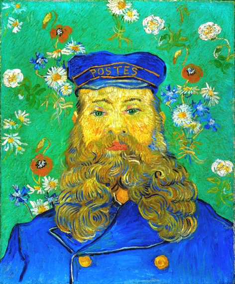 Portrait Of Joseph Roulin 1889 by Vincent Van Gogh, oil painting reproduction on canvas Portrait Of Joseph Roulin 1889