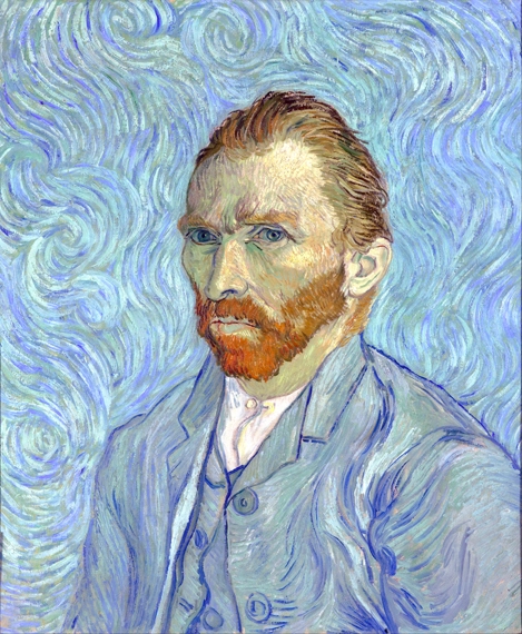 Self-Portrait 1889 by Vincent Van Gogh, oil painting reproduction on canvas Self-Portrait 1889