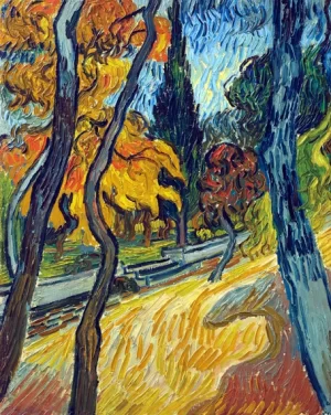 Arbres Dans Le Jardin De L'asile 1889