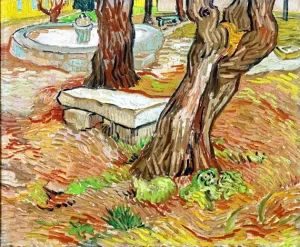 The Stone Bench In The Asylum At Saint-Remy 1889