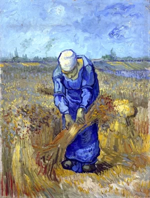 Peasant Woman Binding Sheaves (After Millet) 1889