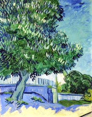 Blossoming Chestnut Trees