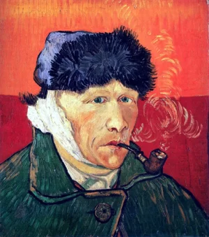 Self-Portrait With Bandaged Ear And Pipe 1889