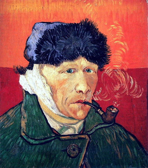 Self-Portrait With Bandaged Ear And Pipe 1889